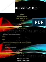 Lease Evaluation Ppt. WALID AHMAD ALAM