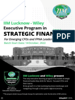 Strategic Finance Management Course - Executive Program in Strategic Finance Brochure - WileyNXT
