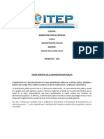 Trabajo de Investigacion - Vision Principal de La Administracion Publica