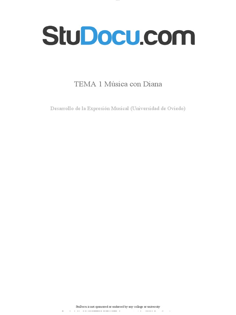 Tema 1 Musica Con Diana | PDF | Sonido | Método de enseñanza