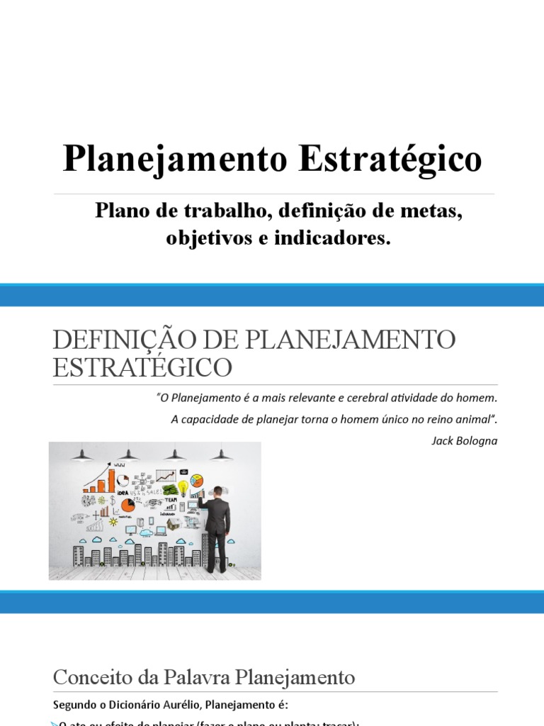 Conceitos de Planejamento Estratégico | PDF | Planejamento ...