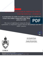 1.maloa e FranzeA Problemática Do Tráfico de Mulheres para Fins de Exploração Sexual Uma Análise Comparativa Entre Moçambique e Outros