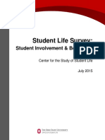 Student Life Survey 2015 Involvement and Belonging