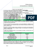 Nonilfenol 10 Moles Boletin Tecnico