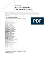 1 - Genre Des Noms Et Formation Du Féminin - 220826 - 082621