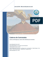 Caderno de Contratadas: Departamento de EHS - Mina de Bauxita de Juruti