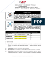 GLM-PRSS-001 Politica de Seguridad y Salud en El Trabajo Rev 00