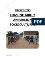 Proyecto Comunitario y Animacion Sociocultural