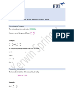 Class 22 - Determinant, Adjoint, Inverse, Identity Matrix