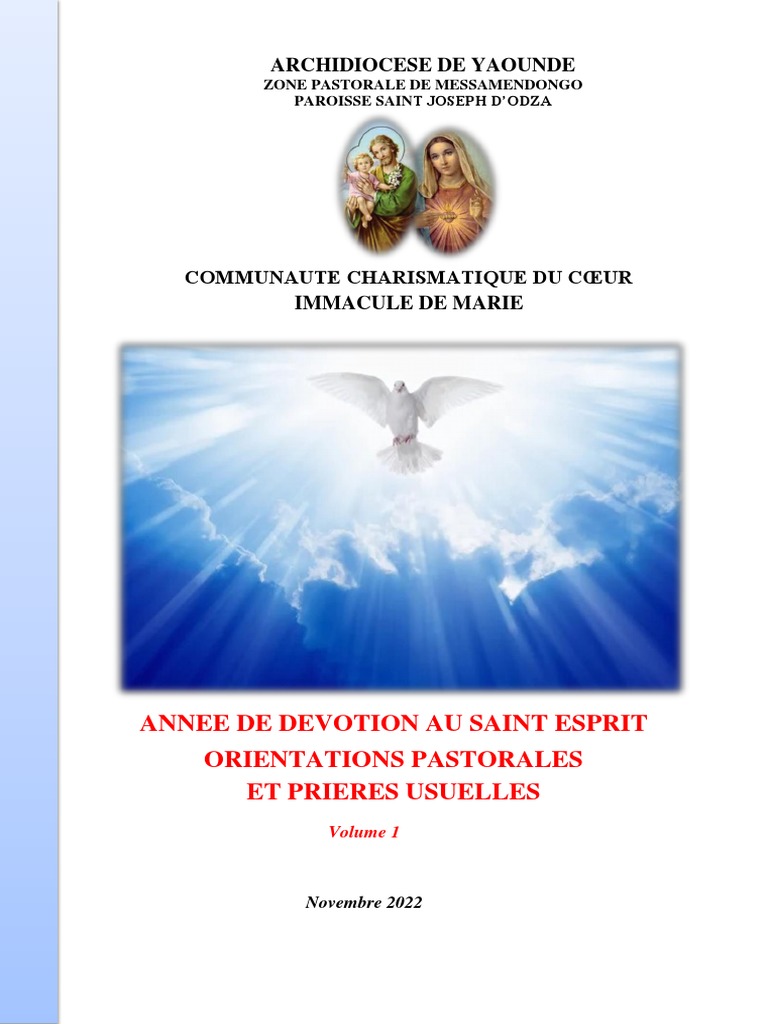 Livret Pourquoi Prier L'esprit Saint PDF SaintEsprit Rosaire