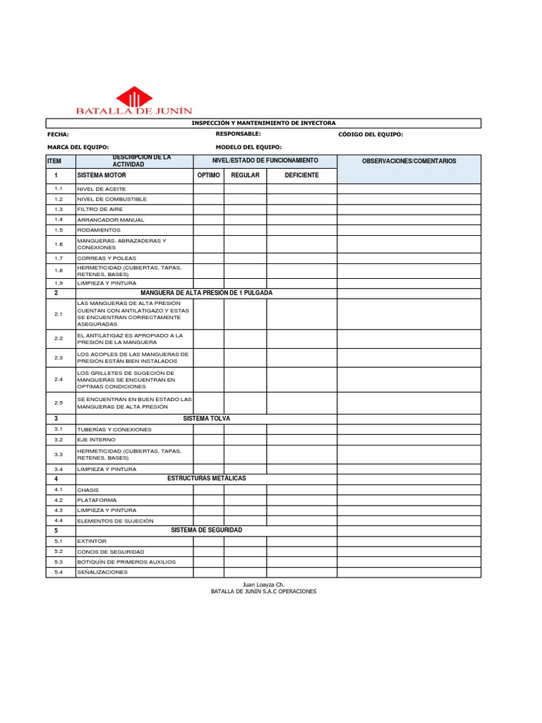 Checklist para Moldes de Inyección | PDF | Tecnología