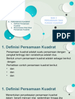 Materi Persamaan Kuadrat