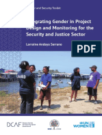 OSCE Integrating Gender in Project Design and Monitoring For The Security and Justice Sector