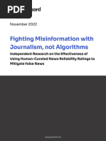 NewsGuard Misinformation White Paper (November 2022)