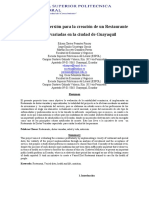 Proyecto de Inversión para La Creación de Un Restaurante de Dietas Variadas en La Ciudad de Guayaquil