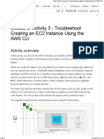 Modul 3 Activity 3 Troubleshooting Create Instance Using CLI