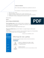 Configuración de las cuentas de Outlook 2013