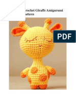 Crochet Giraffe Amigurumi PDF Pattern