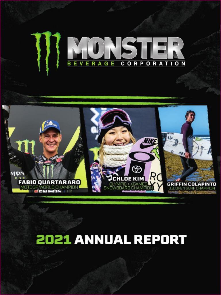2021 Monster Beverages Annual Report PDF Drink The Coca Cola Company