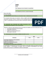 Plano de Trabalho Individual Do Estudante Voluntario