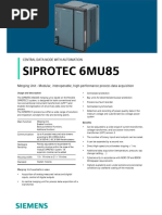 Siprotec 6mu85 Profile