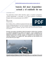 La Importancia Del Mar Argentino Escenario Actual y Recursos