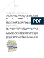 1000 Ideas de Negocios - Poner Nombre A A Empresa