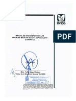 Manual de Organizacion de Um Generico Imss