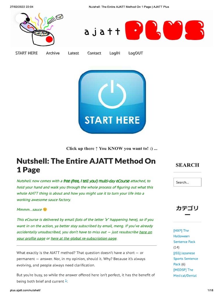 Ajatt Full Method PDF