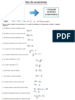 Desarrollo de Teoría (Planteo de Ecuaciones)