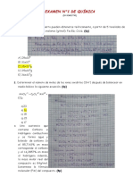 Examen N°1 de Química