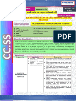 Experiencia de Aprendizaje 02 - Quinto Grado - Ciencias Sociales - 2022