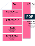 Mapeh Math Science: Home Room Guidance