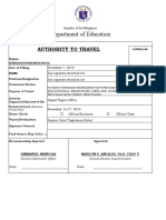 Authority To Trvale New and Locator Slip