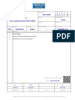 Inspection Form Pre-Commissioning Test Sheet