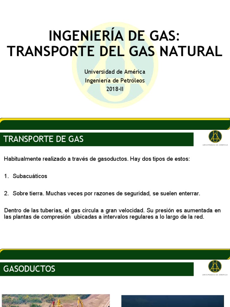 Transporte y Gasoductos de Gas Natural | PDF | Gas natural licuado ...