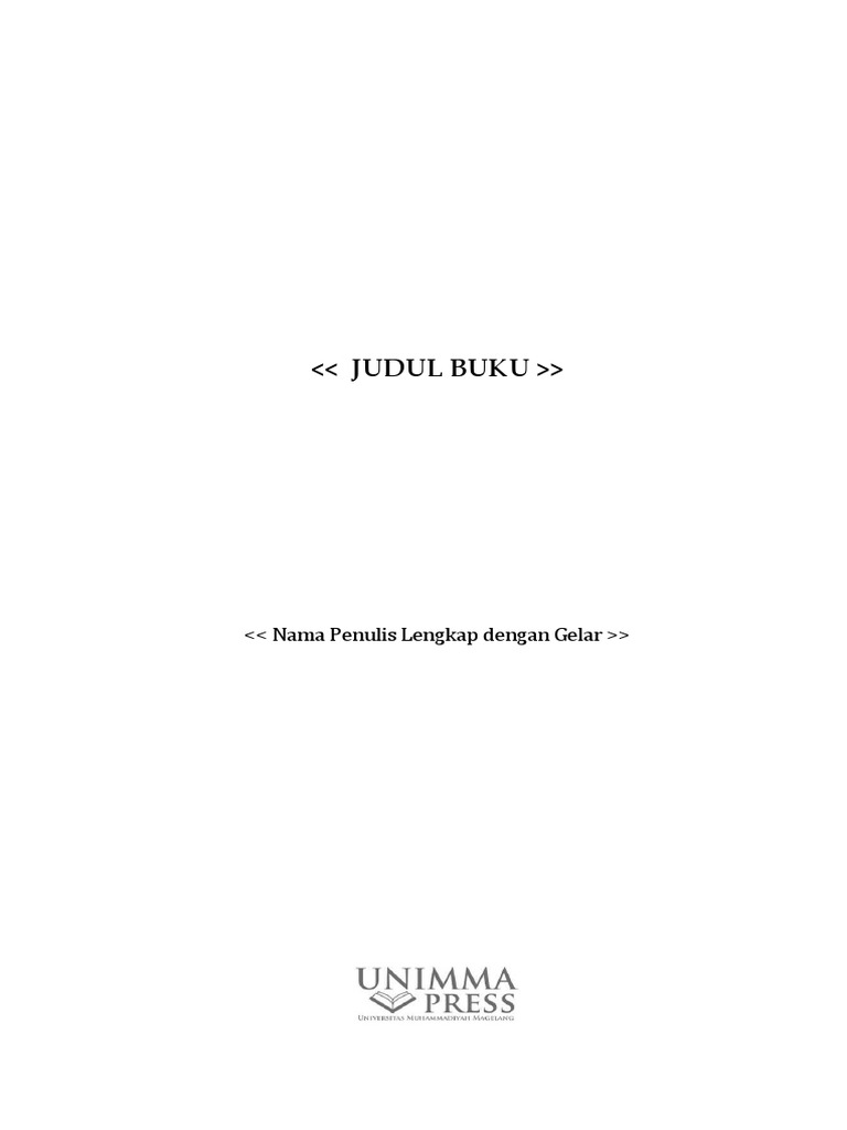 Template Buku Ajar | PDF