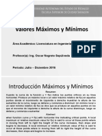 ONS Maximos y Minimos Calculo Diferencial