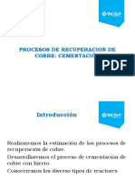 Unidad 4.1 Procesos de recuperación de cobre. Cementación