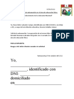 Yo, - , Identificado Con DNI: - , Domiciliado en