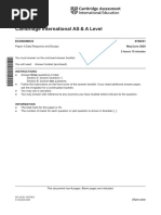 Cambridge International AS & A Level: Economics 9708/41