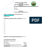 Consolidated Financial Statements Concept Review