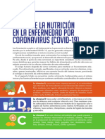 La importancia de los nutrientes para el sistema inmune frente al COVID-19
