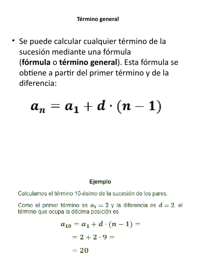 Término General de Sucesiones | PDF