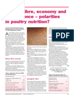 Dietary Fibre, Economy and Performance - Polarities in Poultry Nutrition