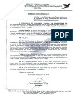 Portaria Cofeci - Unidade SP - Validade de 19-06-17 Ate 30-05-22