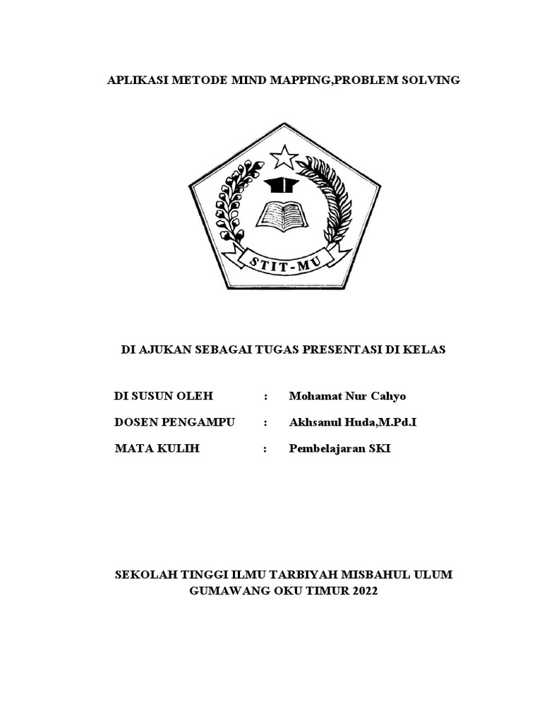 Aplikasi Metode Mind Mapping, Problem Solving | PDF