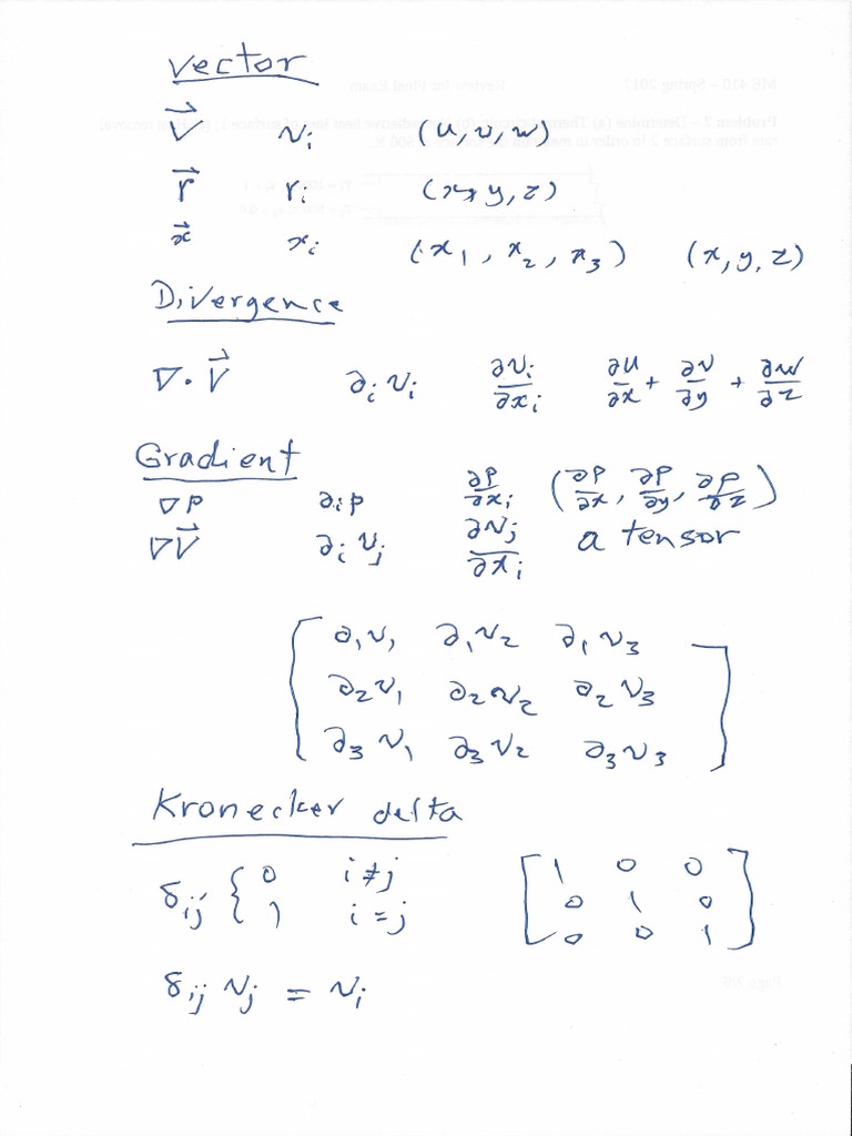 Tensor Notation | PDF