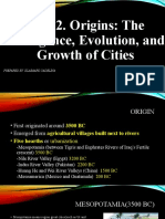 Origins of Cities: Emergence and Evolution