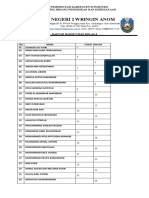 Daftar Hadir Ujian Kelas 4